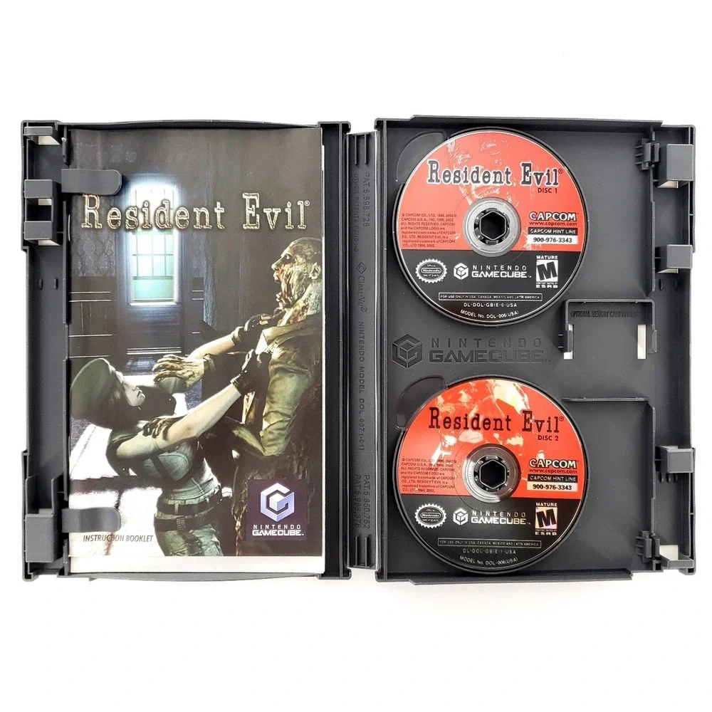 Resident Evil (Nintendo GameCube, 2002) Complete Excellent Discs Tested & Works
